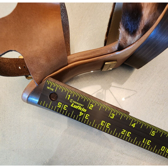 Michael Kors womens Animal print Leopard platform heels size 37.5 - Picture 6 of 10